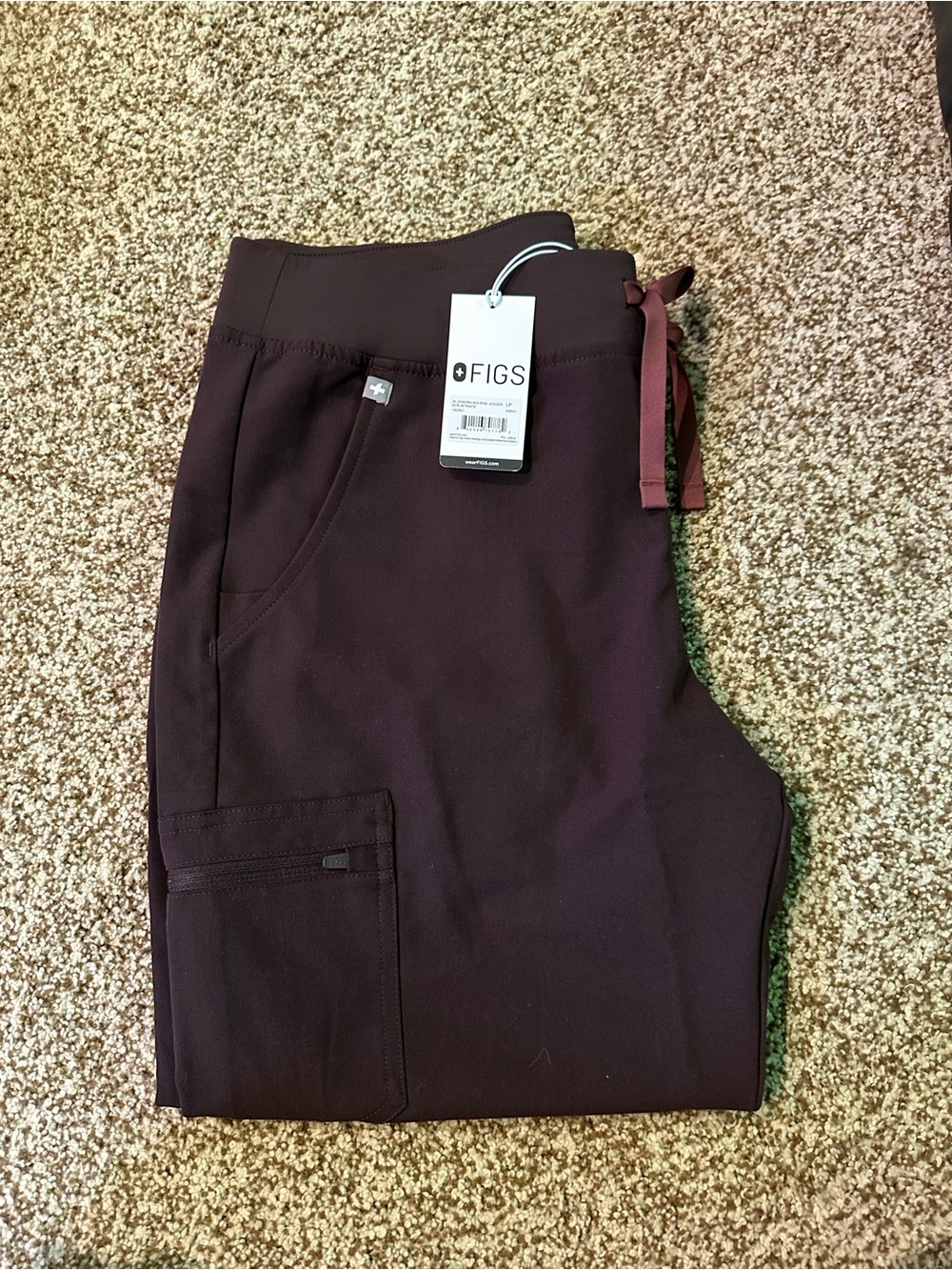 FIGS Women's Espresso Zamora Mid-Rise Jogger Pant - Picture 2 of 4